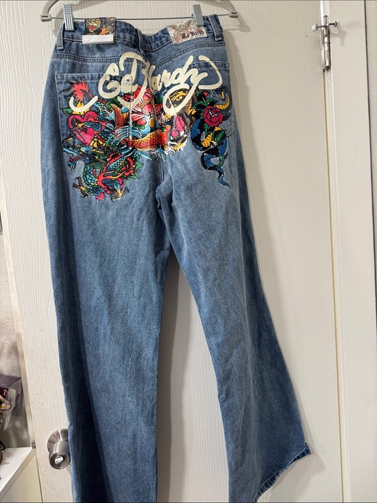 Ed Hardy Denim - NWT Ed Hardy Light Wash Straight Leg Jeans